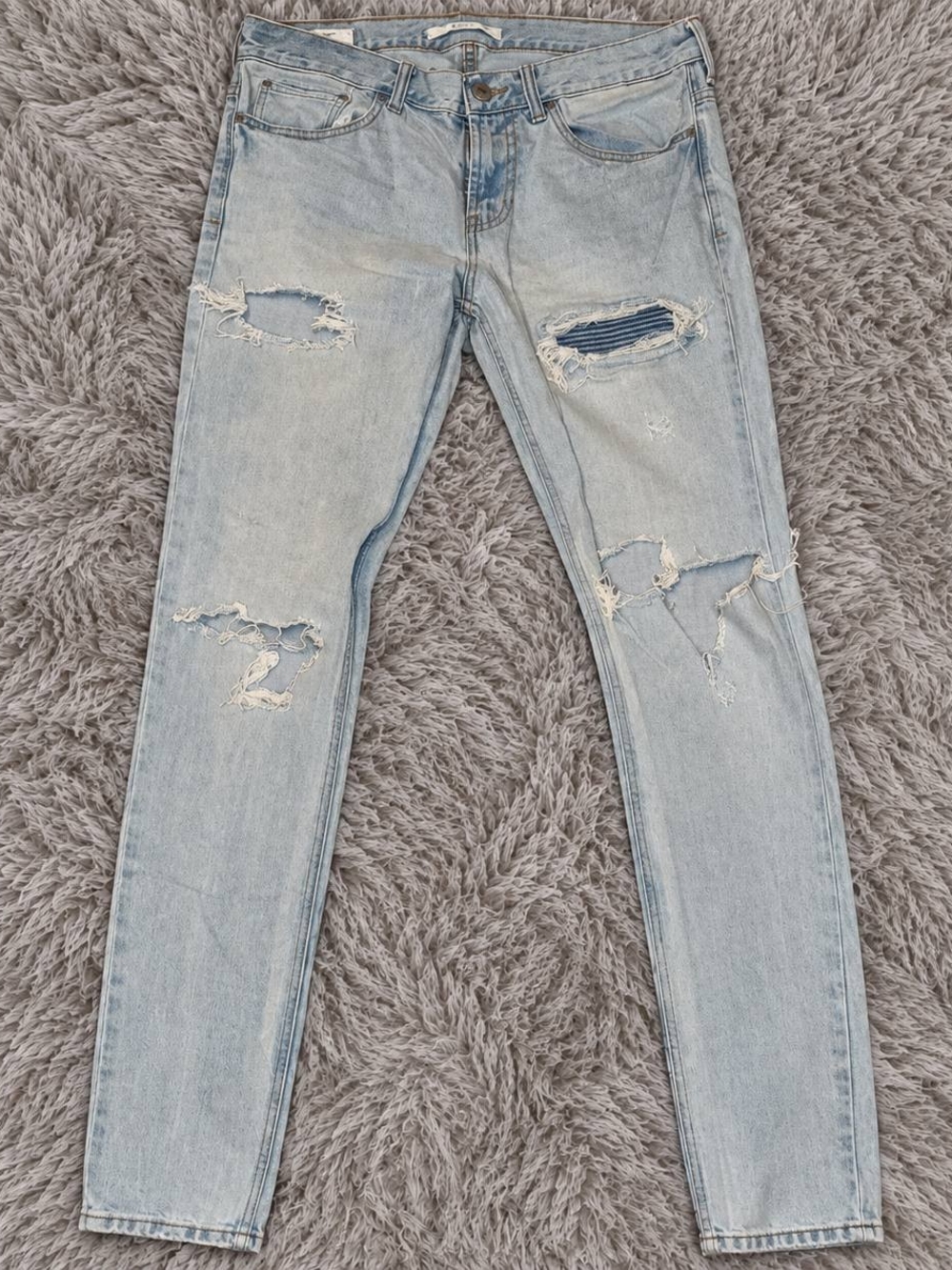 PacSun Light Blue Distressed Skinny Jeans